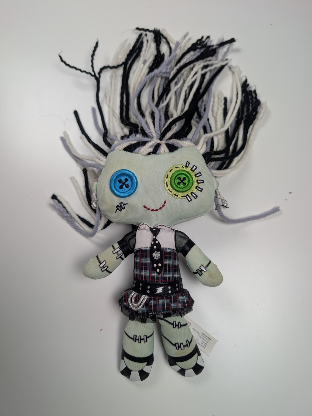 Monster High Frankie Stein Plush Doll 2009 Mattel 9" Rag Doll Plushie G1